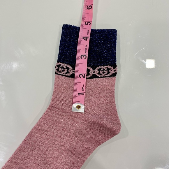 Gucci Interlocking GG Logo Chain Socks - Picture 11 of 11